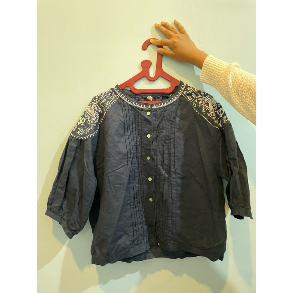 Preloved Blouse Navy