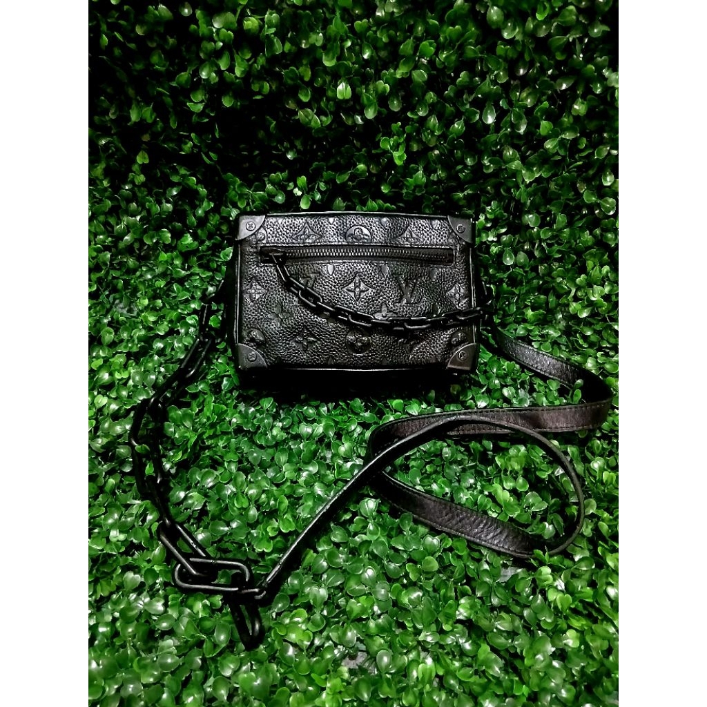 LV Soft Trunk Monogram Black Leather Preloved