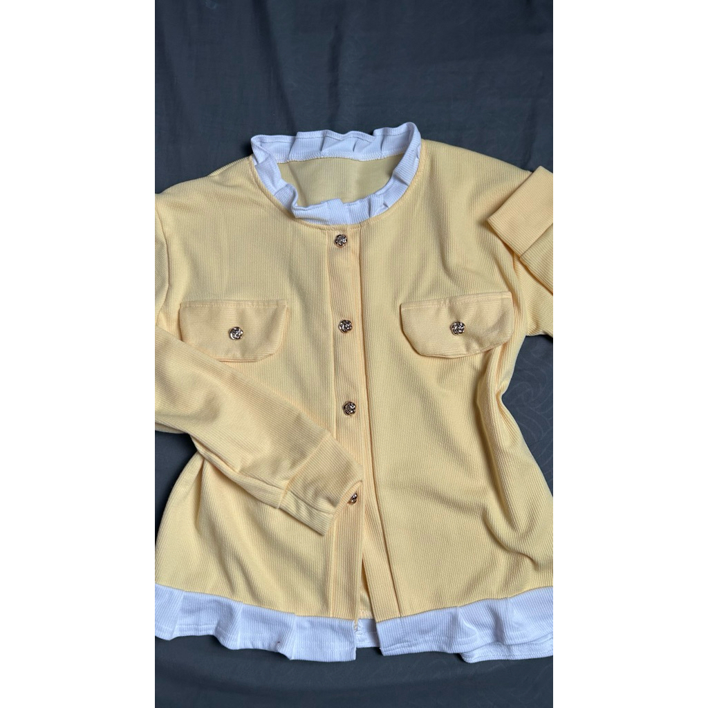 cardigan kuning