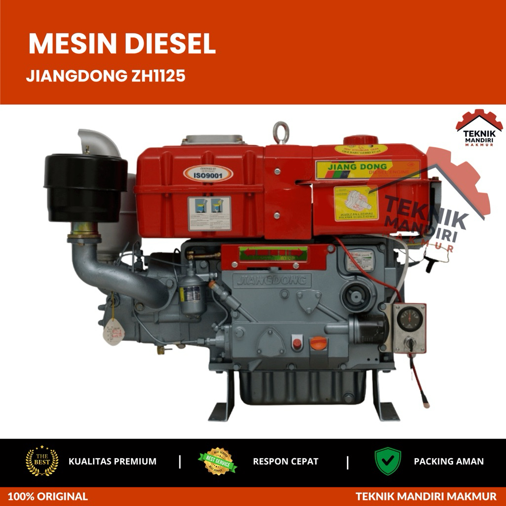 MESIN DIESEL PENGGERAK SERBAGUNA 30PK JIANGDONG ZH 1125 JIANGDONG ZH1125 LENGKAP TANGKI