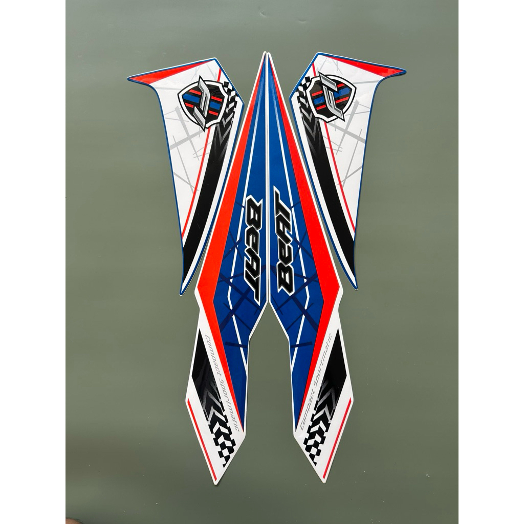 STRIPING STIKER BEAT FI ESP 2016 2017 PUTIH BIRU BARCELONA