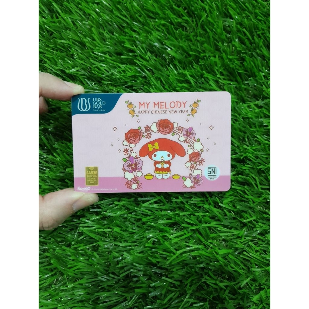 Logam mulia UBS 0.25 gram My melody imlek