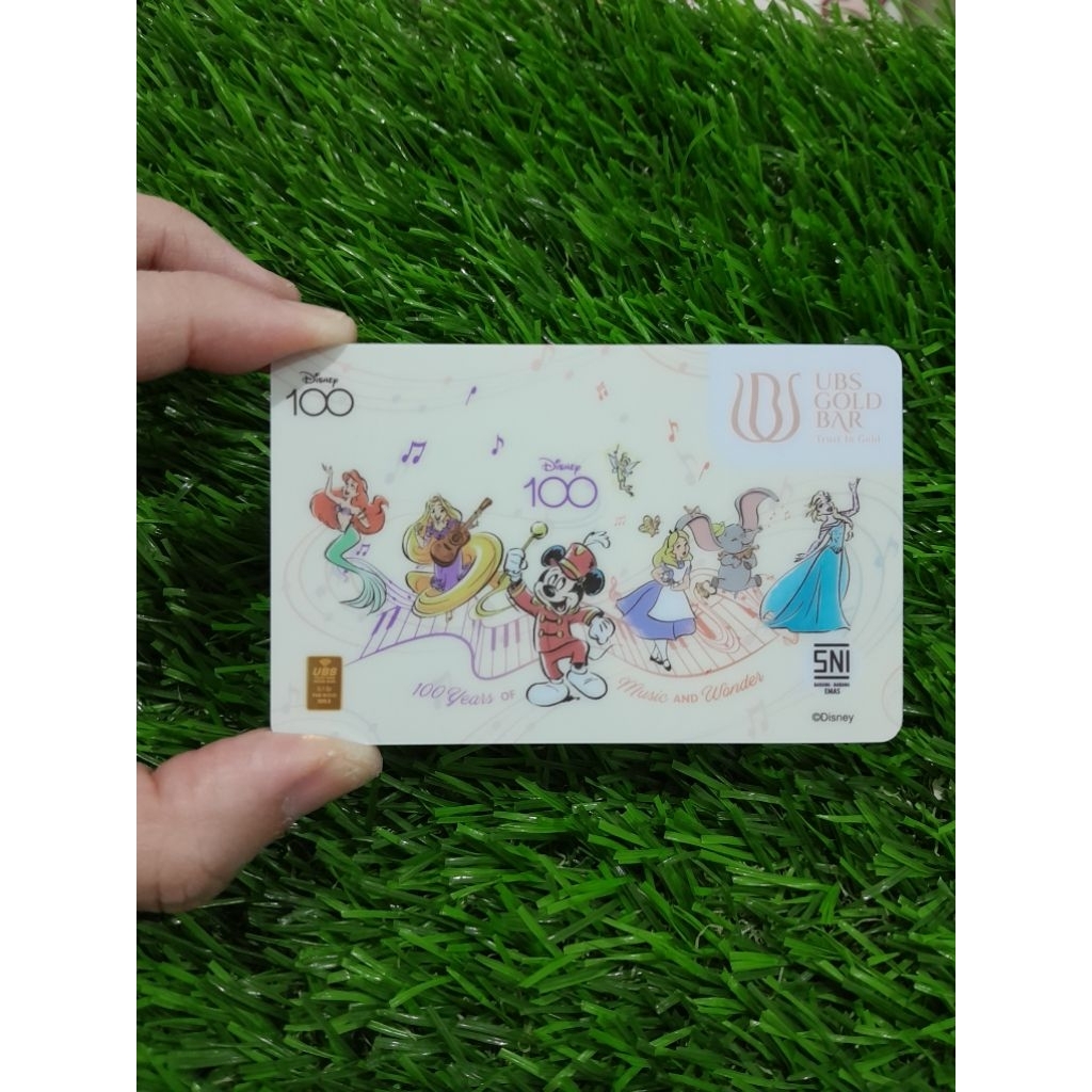 Logam mulia UBS 0.1 gram princess anniversarry 100thn