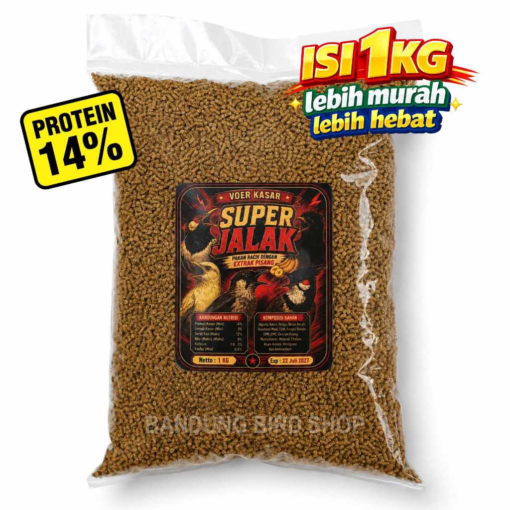 PUR KASAR SUPER JALAK KEMASAN 1KG LEBIH MURAH DAN HEMAT UNTUK JALAK SUREN JALAK KEBO TRUCUKAN KUTILA