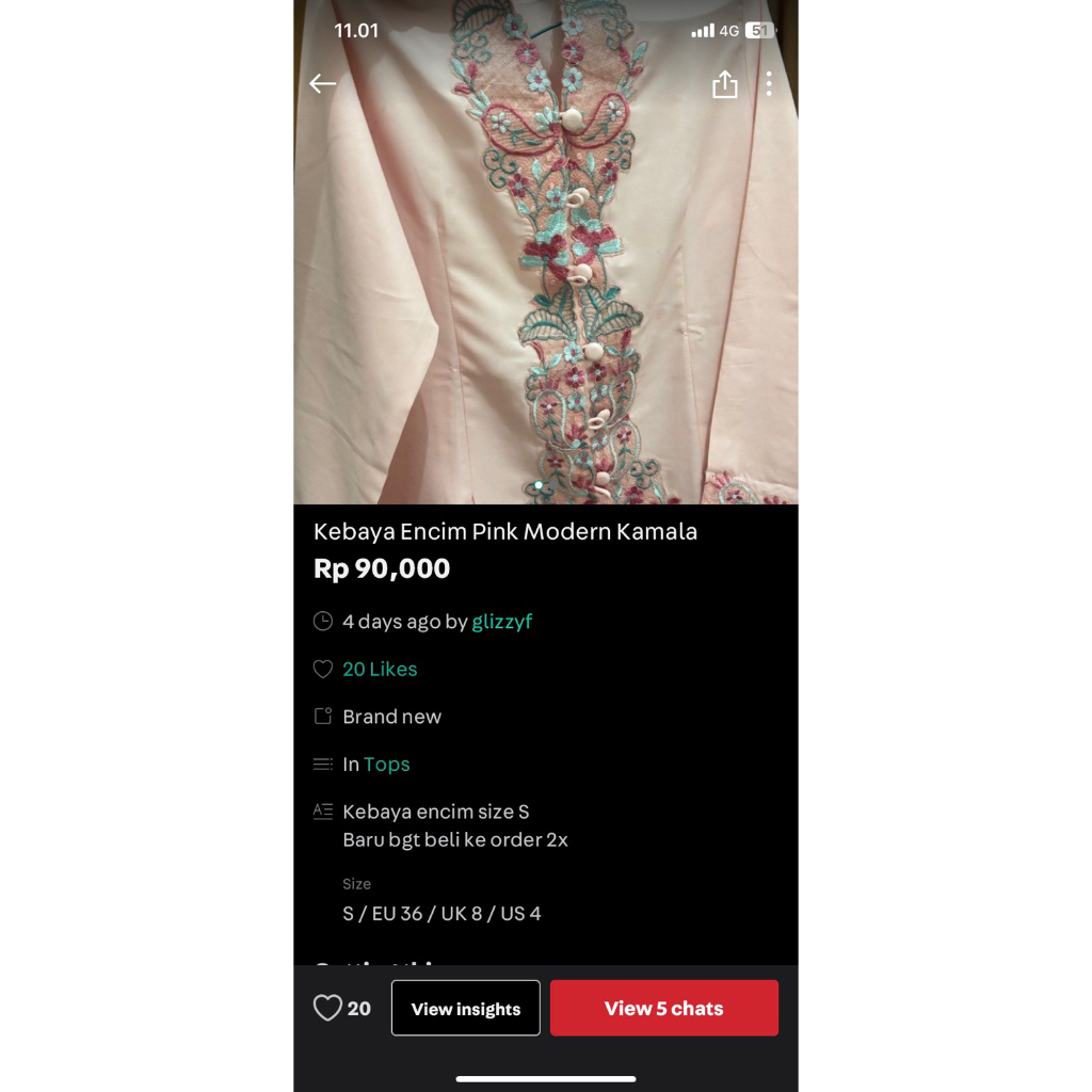 preloved kebaya encim