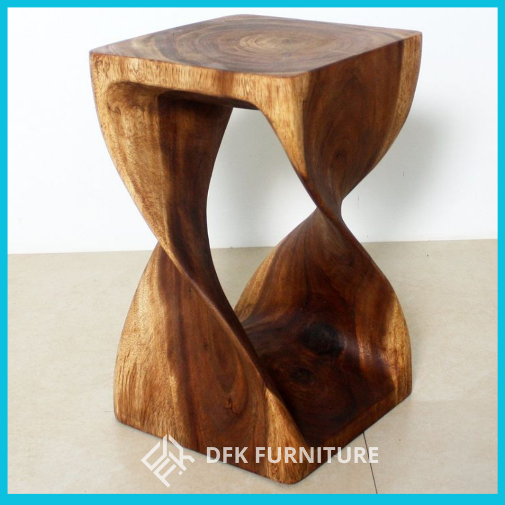 Kursi Stool Kayu Suar Stool Unik Kayu Suar