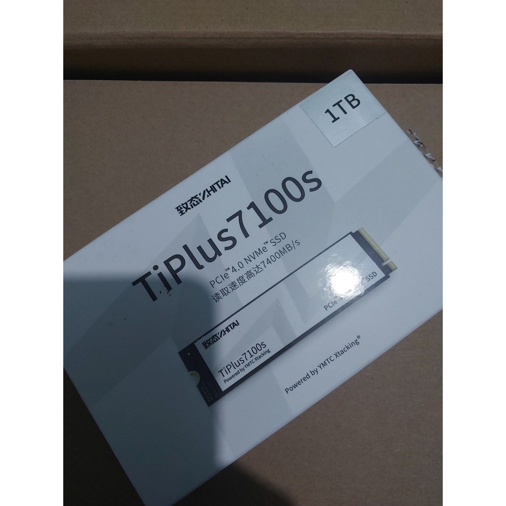 SSD NVME ZHITAI TiPlus7100 1TB GEN4 X4 (FULLSET) HEALTH 100% + HEATSINK