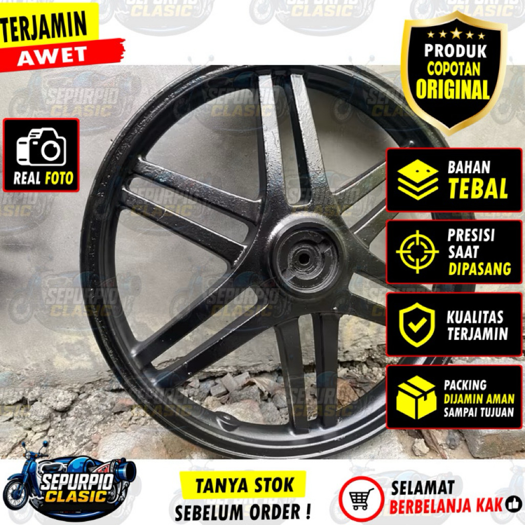 velg depan suzuki spin r14 velg spin 125 original