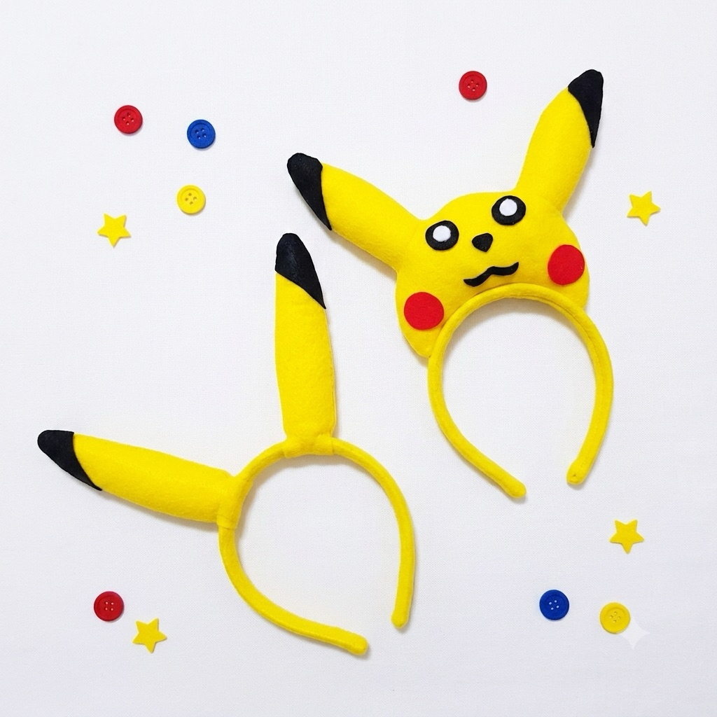 Bando Pikachu Inspired Kostum Baju Pikachu Kostum Pikachu Kuning Bando Pokemon Kostum Pokemon Go