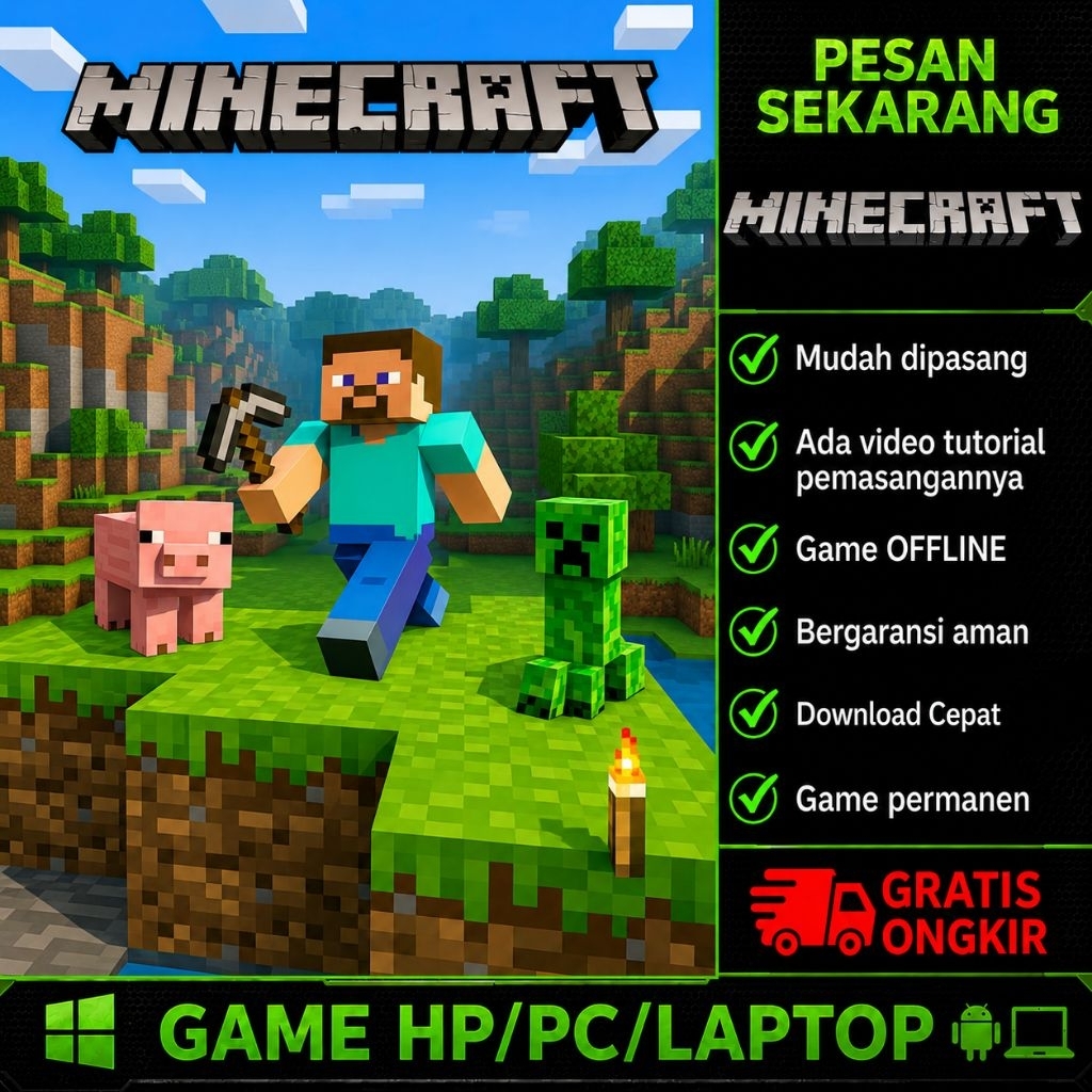 MINECRAFT - GAME ANDROID - GAME LAPTOP/PC - GAME OFFLINE