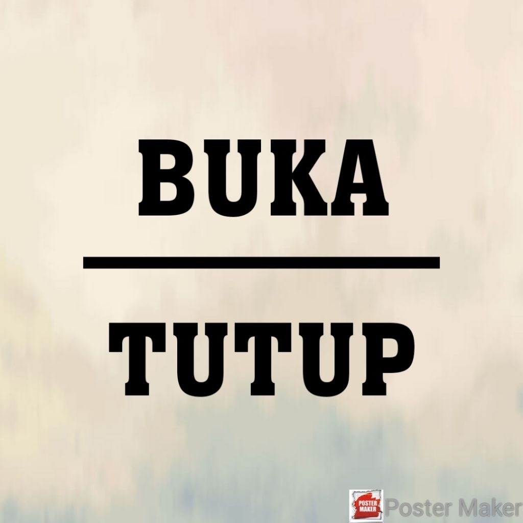 tulisan led reques OUTDOOR BUKA TUTUP