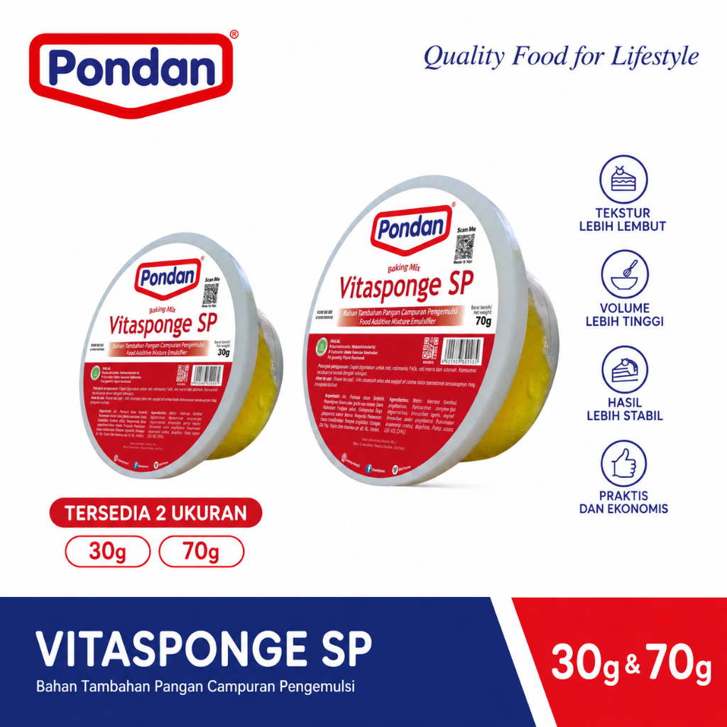 Pondan Vitasponge SP Emulsifier 30g (Cake Emulsifier)