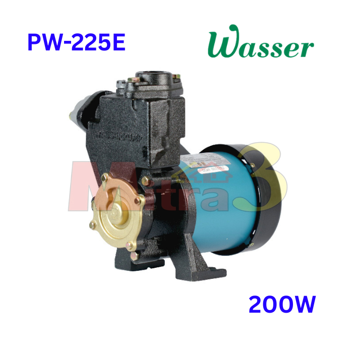 WASSER PW-225 E Pompa Air Sumur Dangkal Manual Small Pressure PW225E