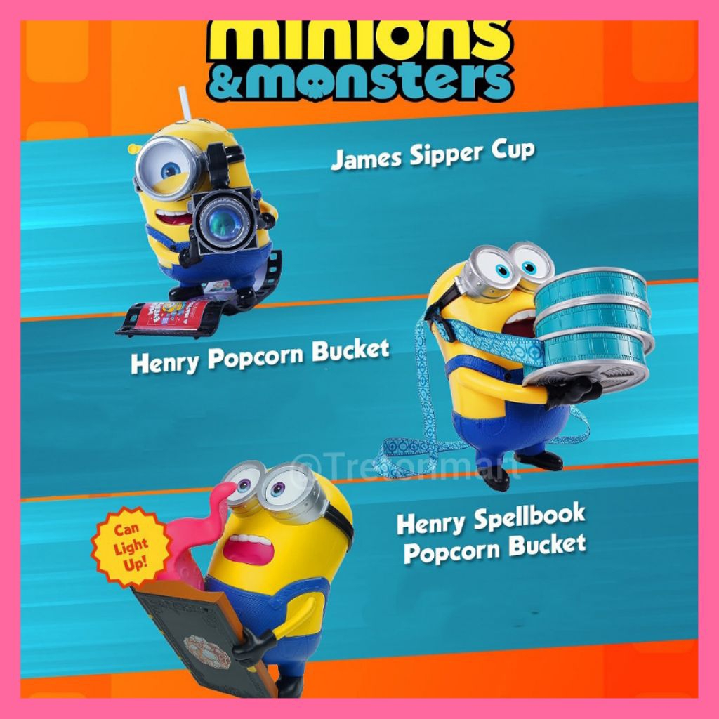 Minion Toy Story Tumbler XXI Cgv cinepolis glinda patrick supermario bucket popcorn merchandise