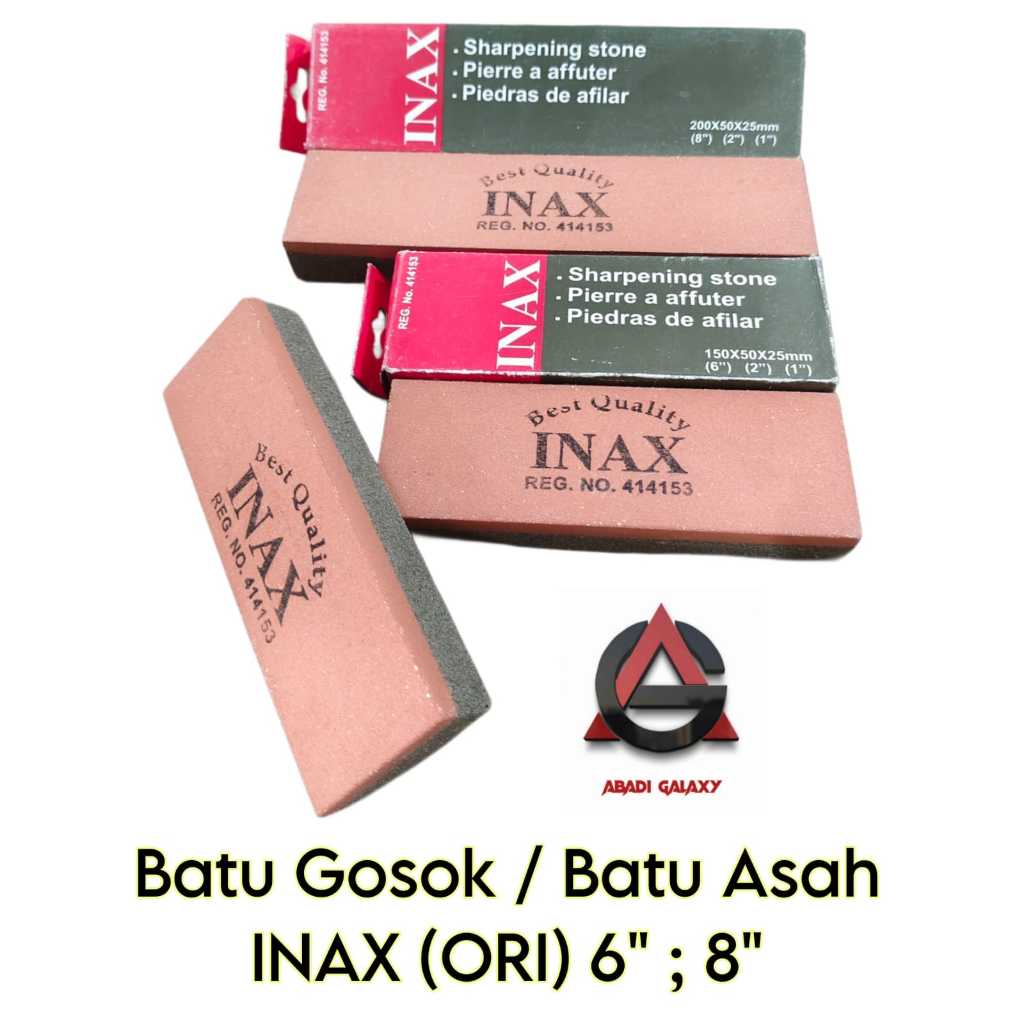 Batu Gosok / Batu Asah / Ungkal Murah INAX (ORI) 6" ; 8"