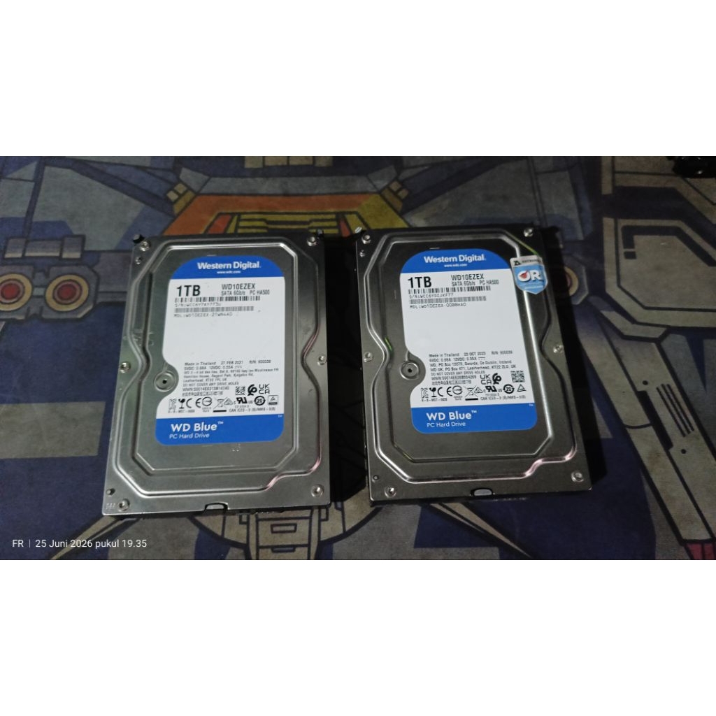 Hdd Pc Sata 3,5 Second Wd Blue 1tb