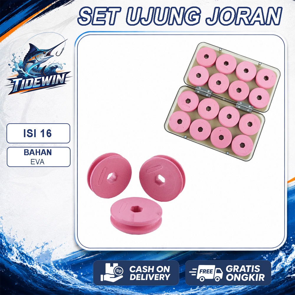 Set Ujung Joran EVA Pink 16 Pcs Pelindung Ujung Joran Pancing - PJXZH5410