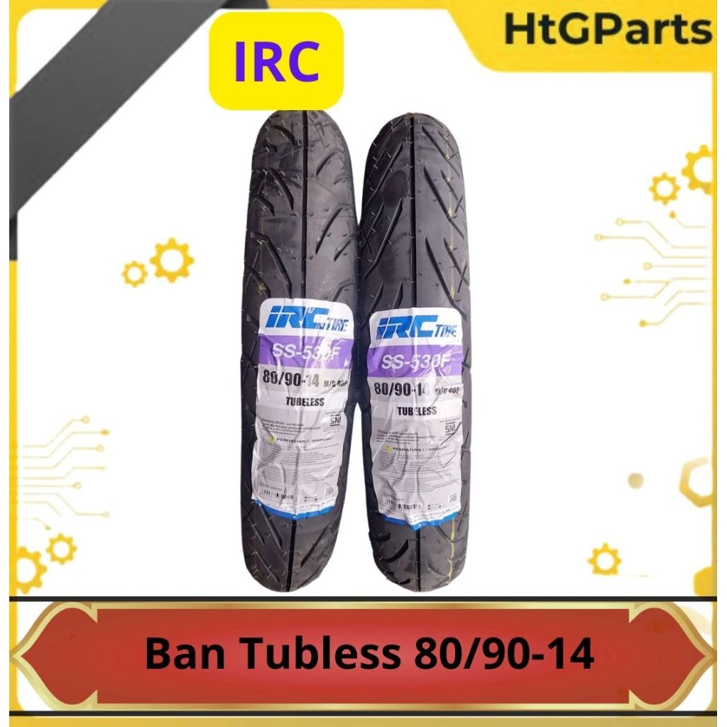 Ban IRC 80/90 -14, Ban IRC 90/90 -14, Ban Matic Tubles Beat Vario Mio, Ban Depan Belakang Tubeless.