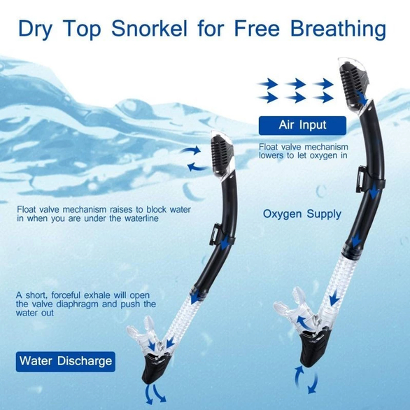 Set Selang Snorkeling Anti Air Diving Snorkeling
