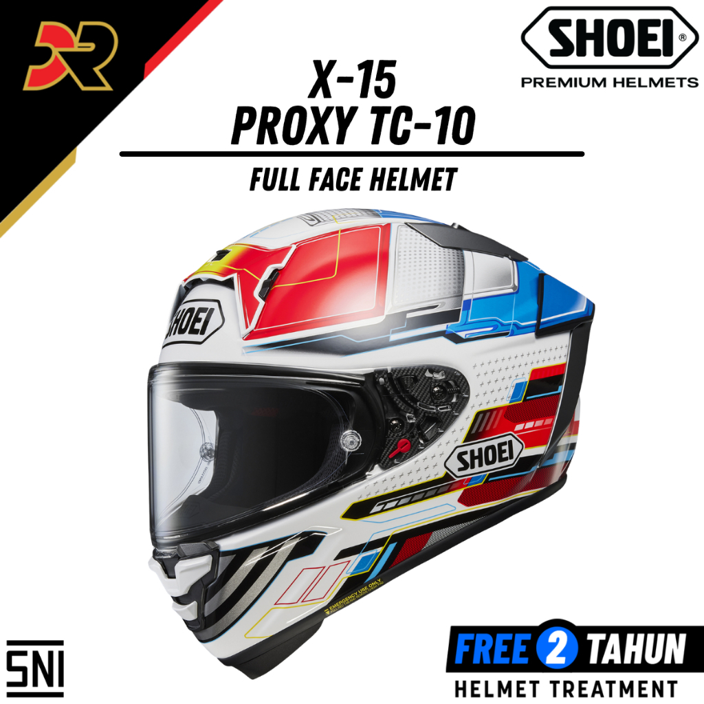 Helm Shoei X-15 Proxy TC-10 Premium Helmet Full Face SNI Original Helm Shoei Full Face