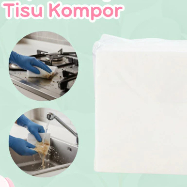 Tisu Kompor Putih 1KG Serap Cairan, Mudah Dibersihkan, Untuk Membersihkan Permukaan