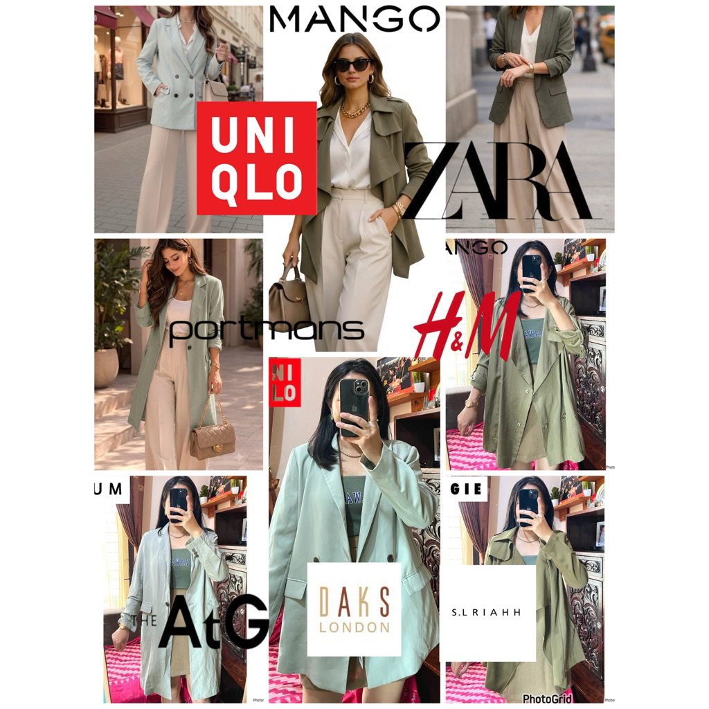 TARTAN BLAZER | BLAZER CASUAL BRAND UNIQLO | BLAZER NAVY UNIQLO | BLAZER JACKET RILEKS JERSEY UNIQLO