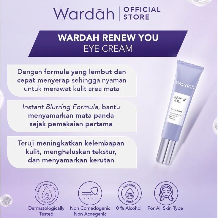 Wardah Renew You Eye Cream 100G / Wardah Eye Cream / Wardah Eye Cream Mata Panda