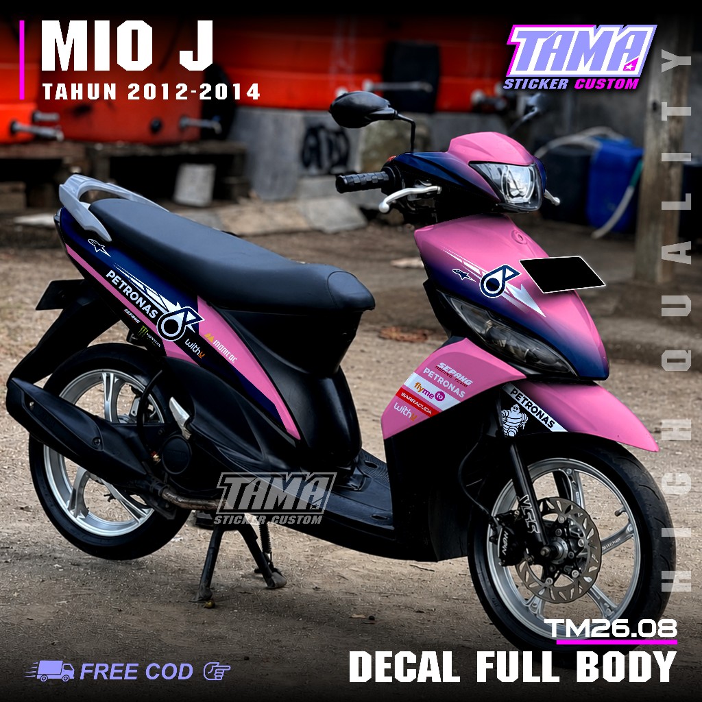 COD Terbaru Decal Sticker Full body Motor Yamaha Mio J 125 Tahun 2012 2013 2014 Sticker Mio J Desain