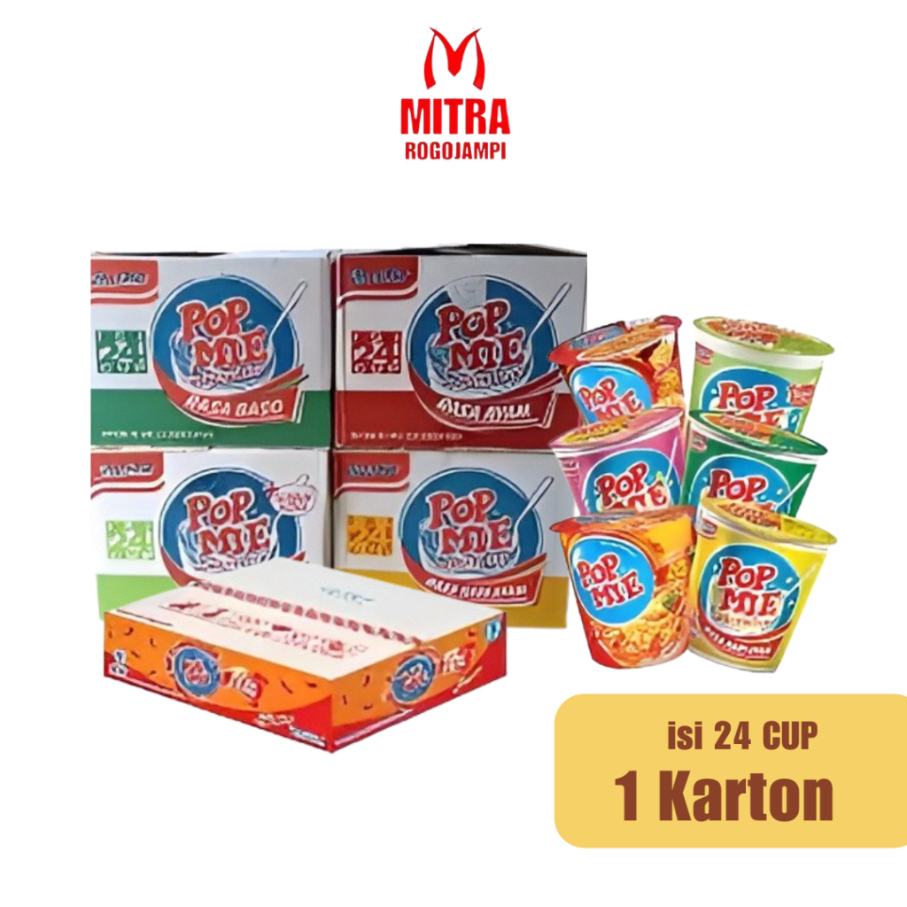 [ 1 DOS ] Pop Mie 75 gr 1 Dus / Pop Mie Besar 1 Dus Isi 12 & 24 All Varian | Pop Mie Laper Time