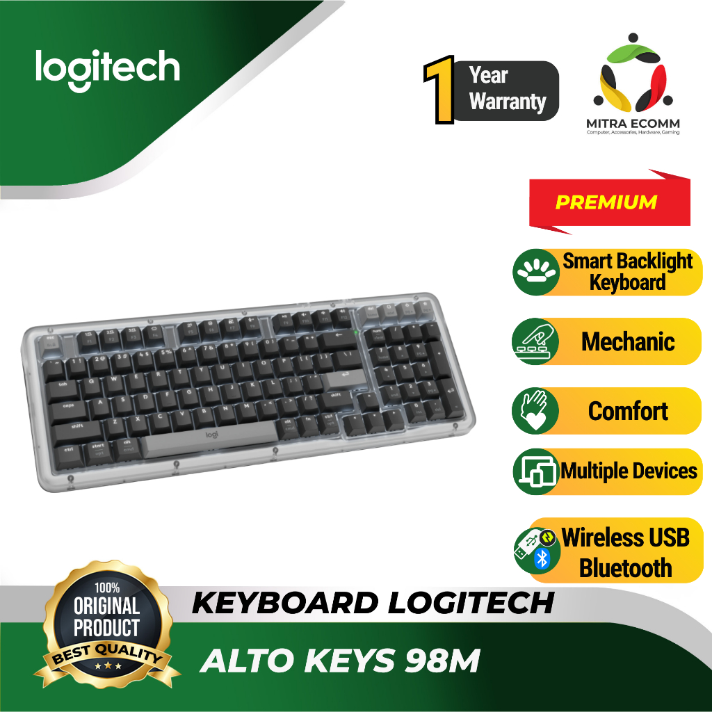 Keyboard Logitech Wireless Alto Keys 98M