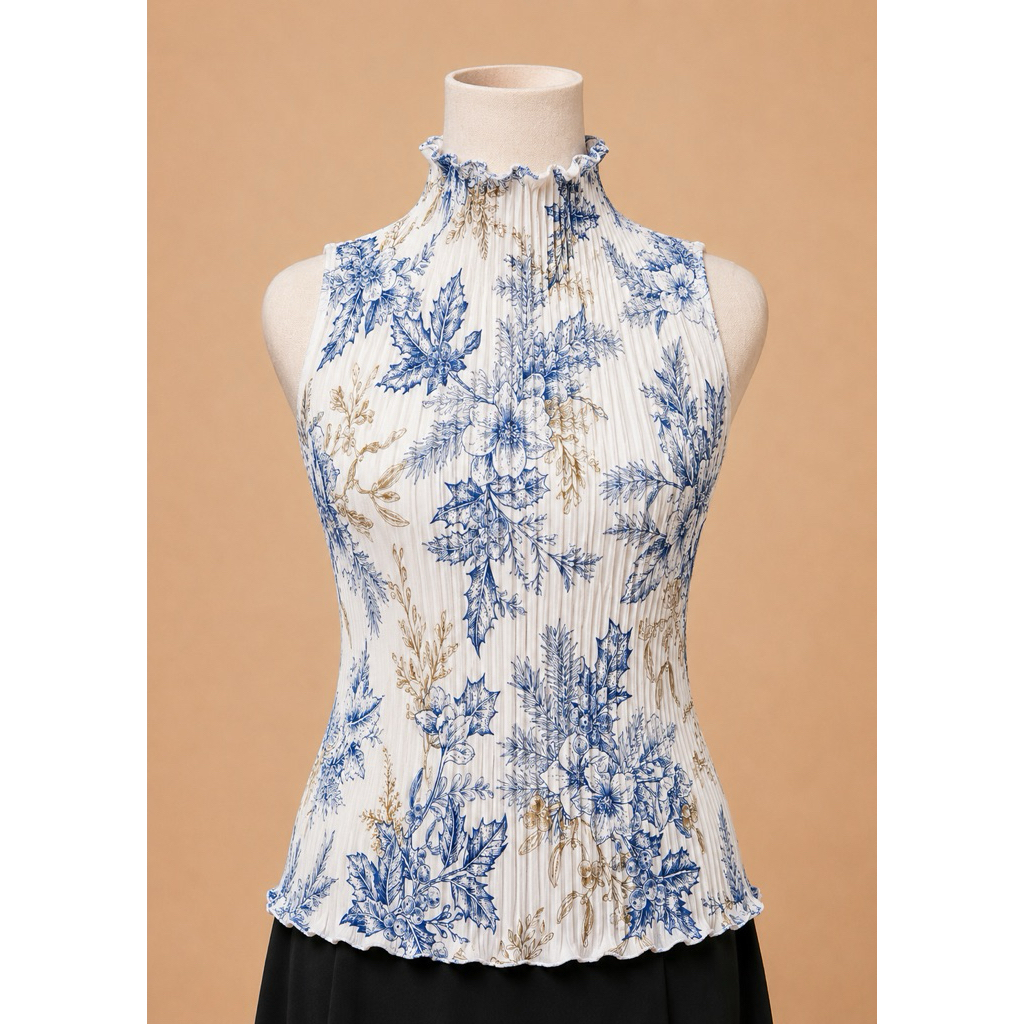 VOL 2 READY STOCK - Pleats top atasan plisket motif pleated pleatsi