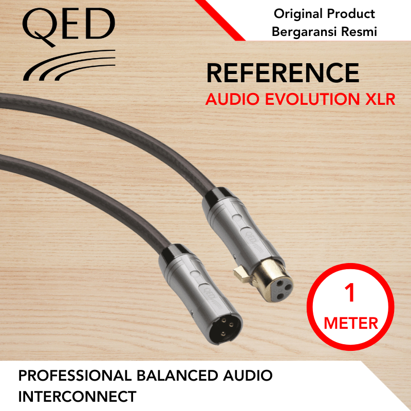 QED Reference Evolution XLR balanced cable 1 meter kabel balance XLR