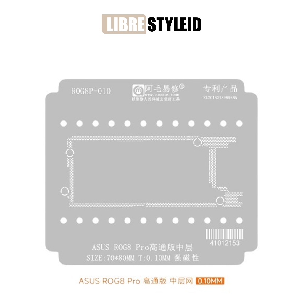 Cetakan IC + Mold AMAOE ROG8-0.10MM