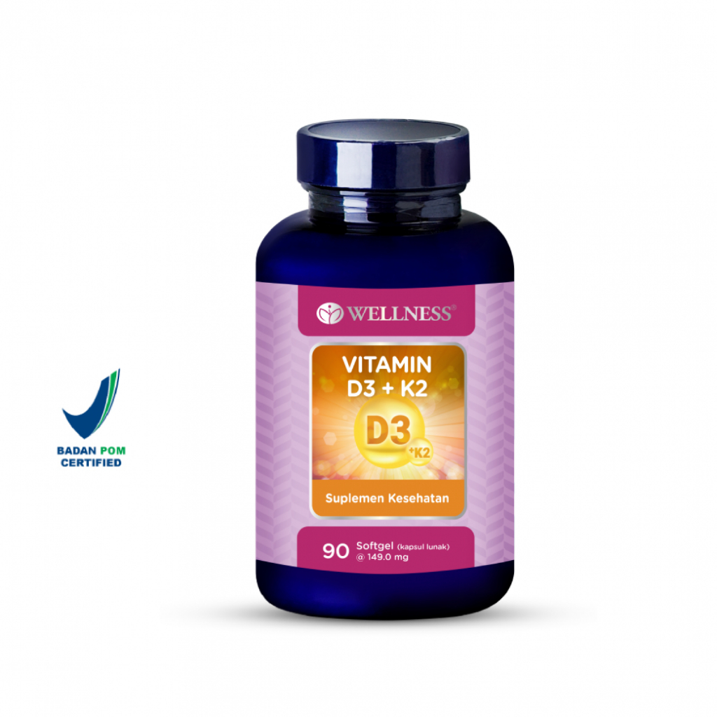 Wellness Vitamin D3+K2 90 Softgel