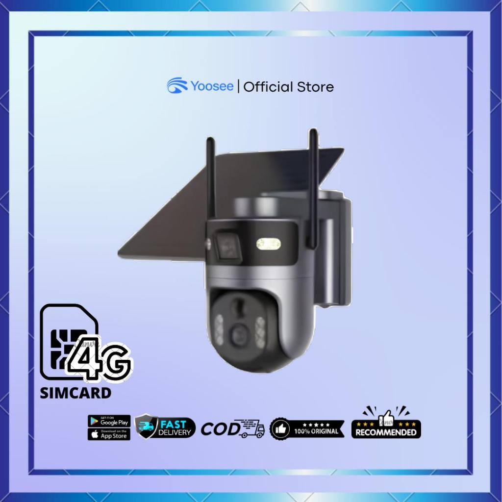 [Yoosee] Kamera CCTV YS-Q116 SOLAR PANEL 4G  Outdoor – Original, 2 Lensa, Resolusi 2K Ultra HD