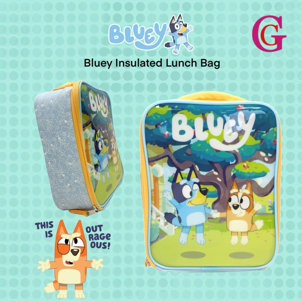 ZAK X BLUEY SLIMLINE LUNCH BAG | TAS BEKAL ANAK BLUEY | TAS KOTAK MAKAN ANAK | TAS BEKAL MAKAN SIANG