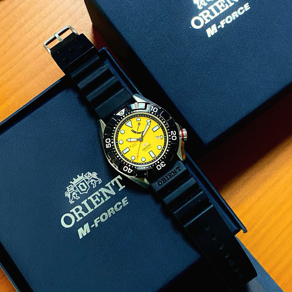Orient M-Force Automatic JDM SEL03005Y Yellow Dial