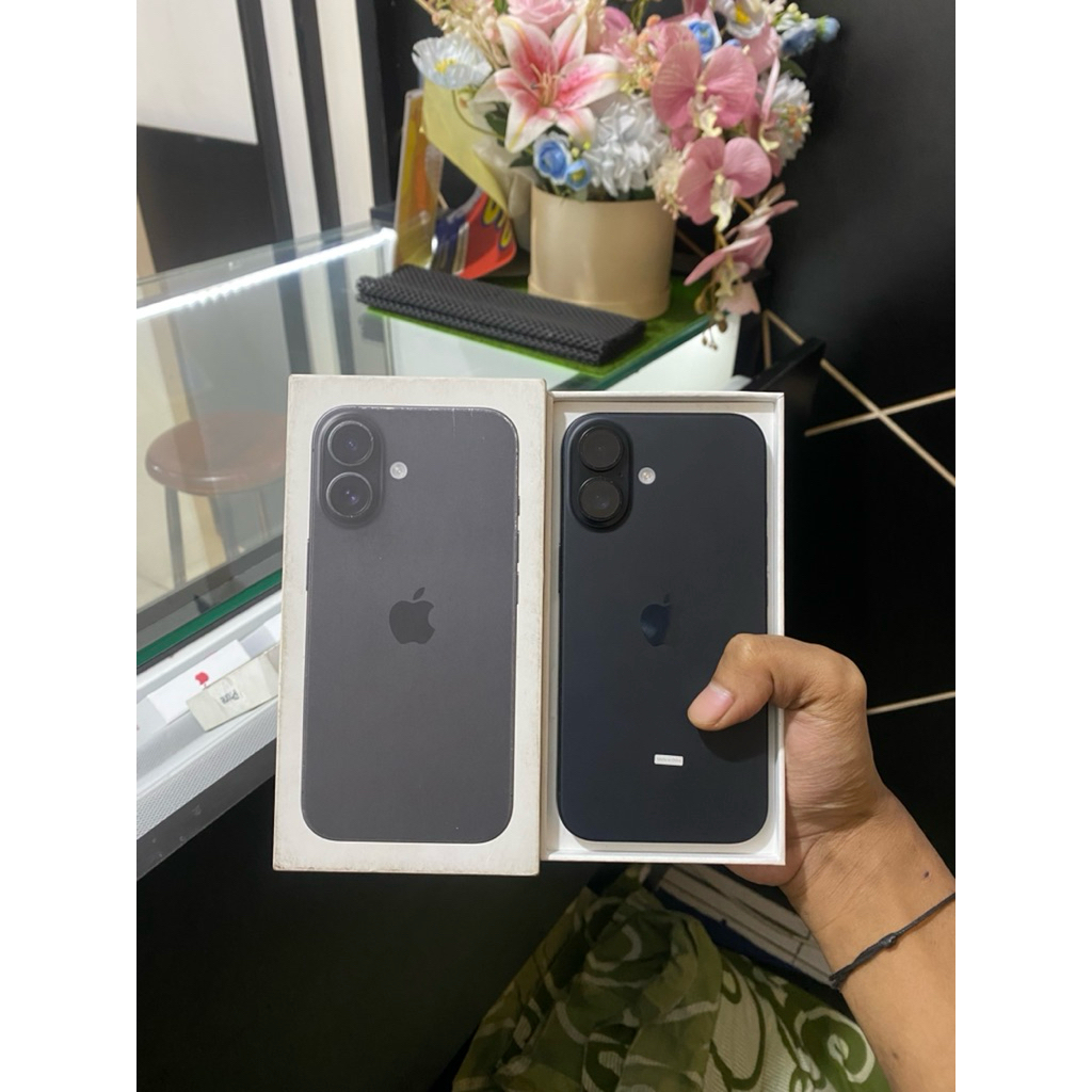 iphone 16 128gb ibox second fullset original free adaptor
