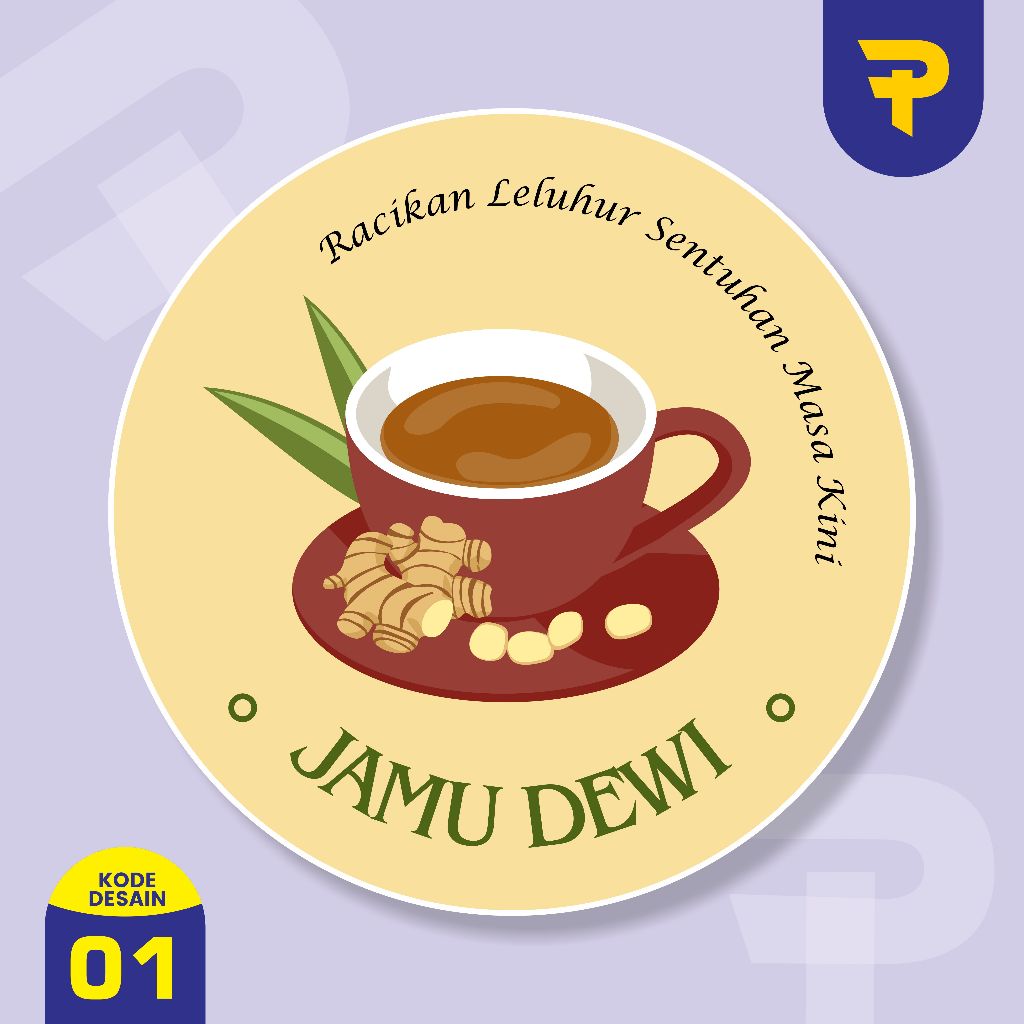 stiker jamu stiker jamu tradisional bisa request