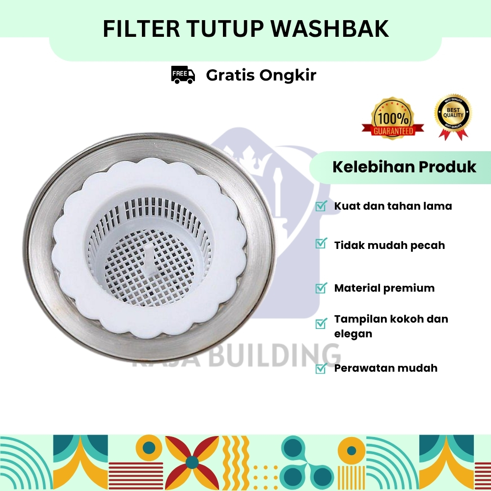 FILTER TUTUP WASTAFEL WASHBAK PENYARING SINK STAINLESS SILICONE PVC / TUTUP WASTAFEL FILTER WASHBAK 