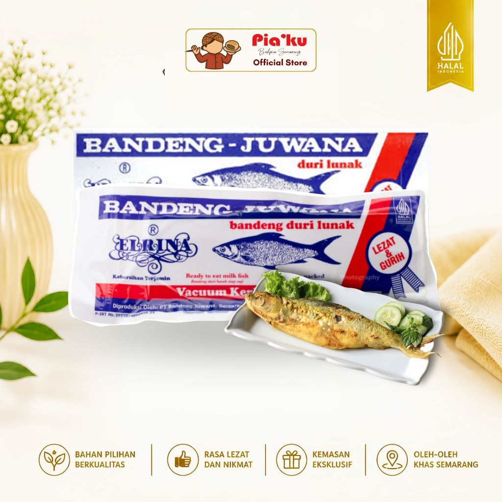 Bandeng Presto Juwana Elrina Vacum Kering Ikan Bandeng Juwana - Isi Bervariasi
