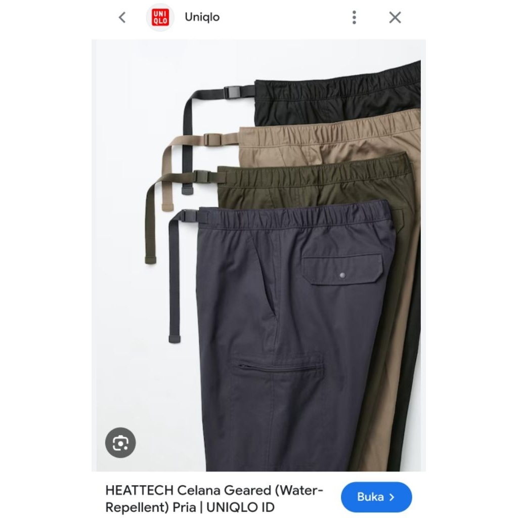 aneka celana uniqlo heattech men