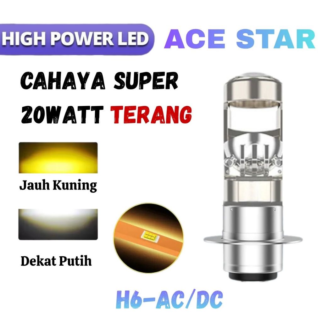 Lampu Motor Projie Biled Mini H6 Super Terang