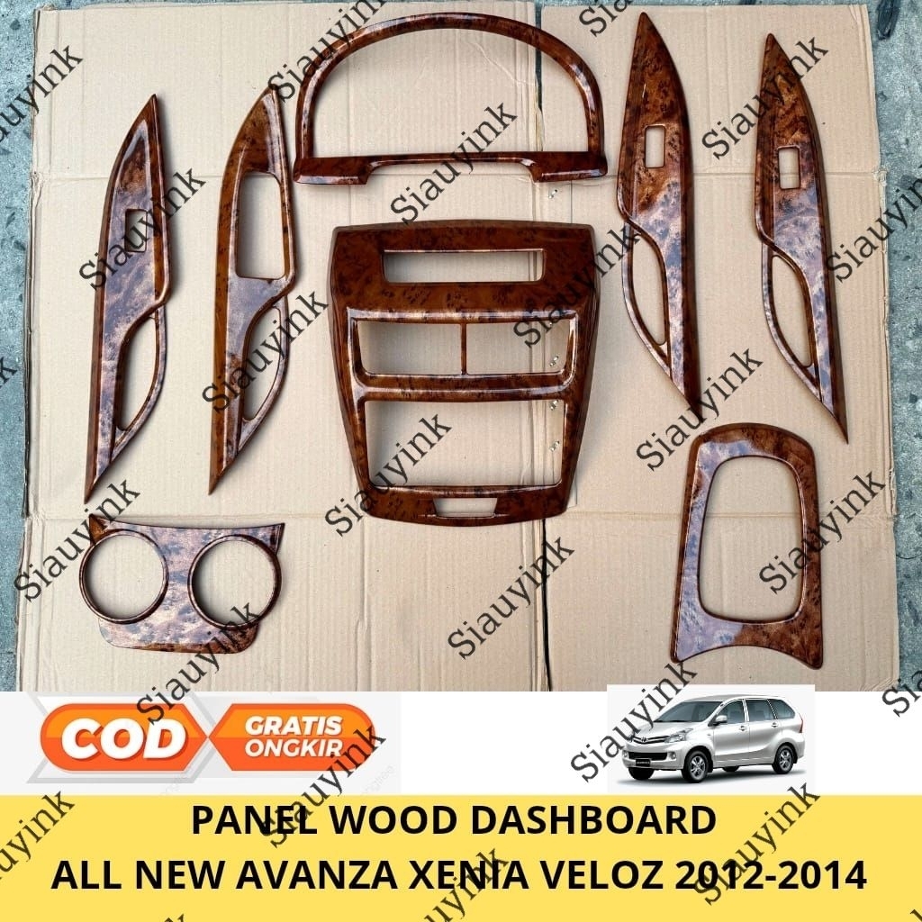 panel wood Dashboard all new Avanza Xenia Veloz 2012 2013 2014