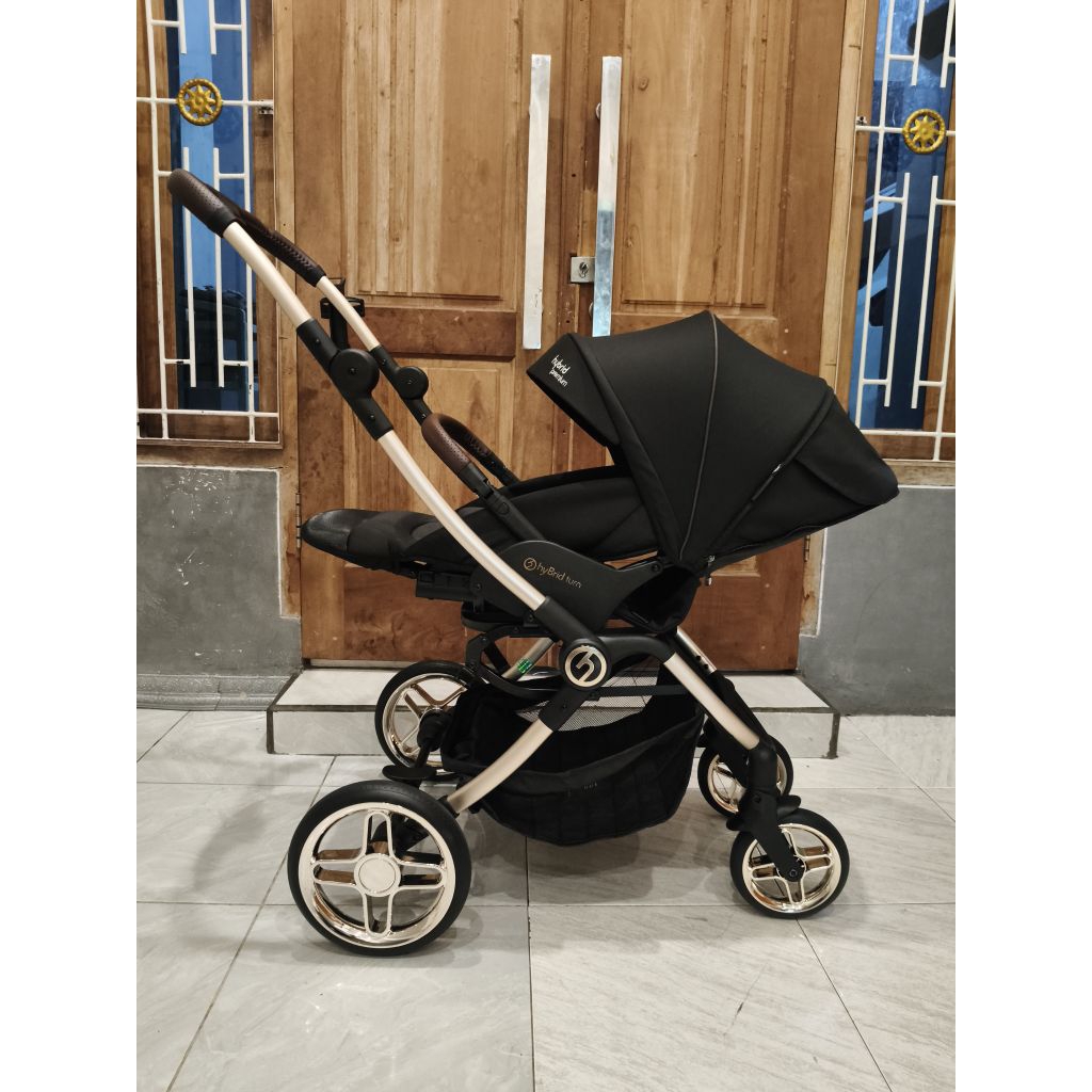 stroller hybrid premium turn like new preloved