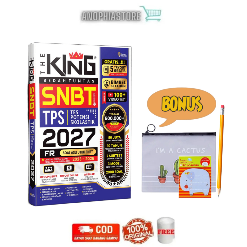 The King SNBT 2027 The King Bedah Tuntas SNBT TPS  2027 Buku SNBT 2027