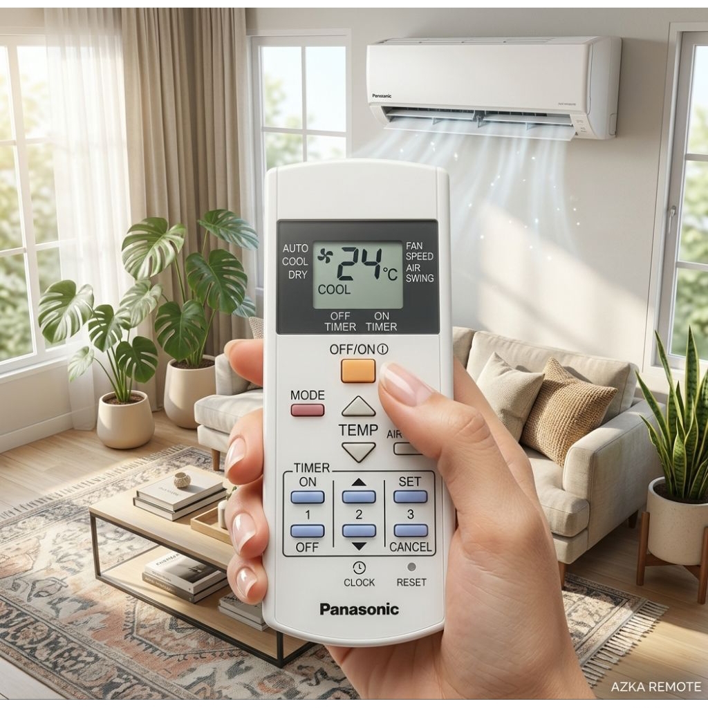 REMOTE REMOT AC PANASONIC A75C3271 A75C2656 TITIK 2 SECOND ORIGINAL ASLI