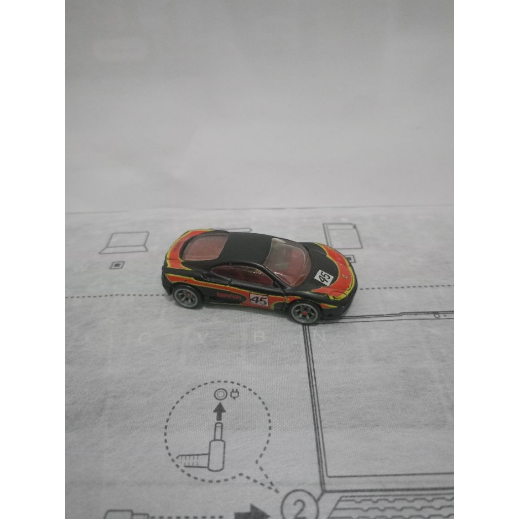 Hotwheels Losse Racers Ferrari 360 Modena Black