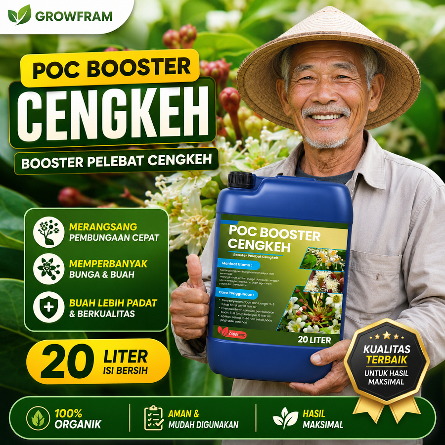 Pupuk Cair Cengkeh 20L | Booster Organik untuk Bunga Lebat dan Buah Berkualitas Booster Pupuk Cengke