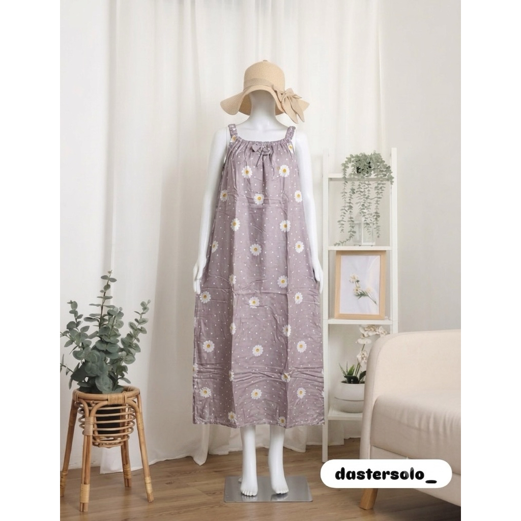 Daster Yukensi Gondil DAISY GREY Jumbo Ld 120 Bahan Rayon